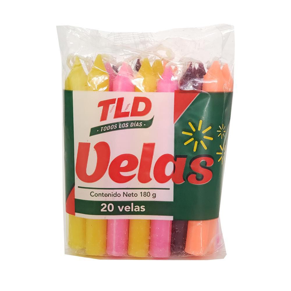 Vela T/L/D TODOS LOS DIAS colores surtidos x20 und img #1