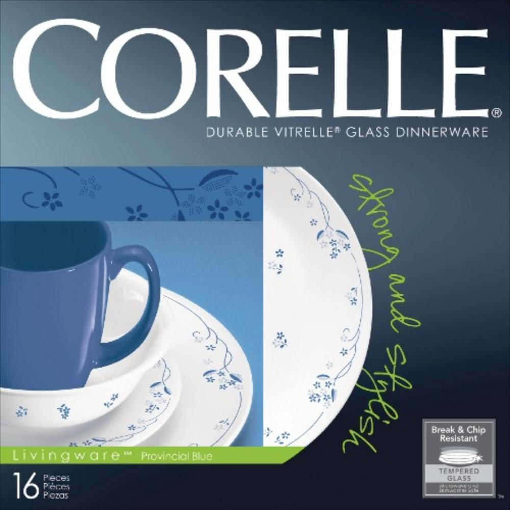 Vajilla Corelle 32 Piezas 8 Puestos Provincial Blue 1031830