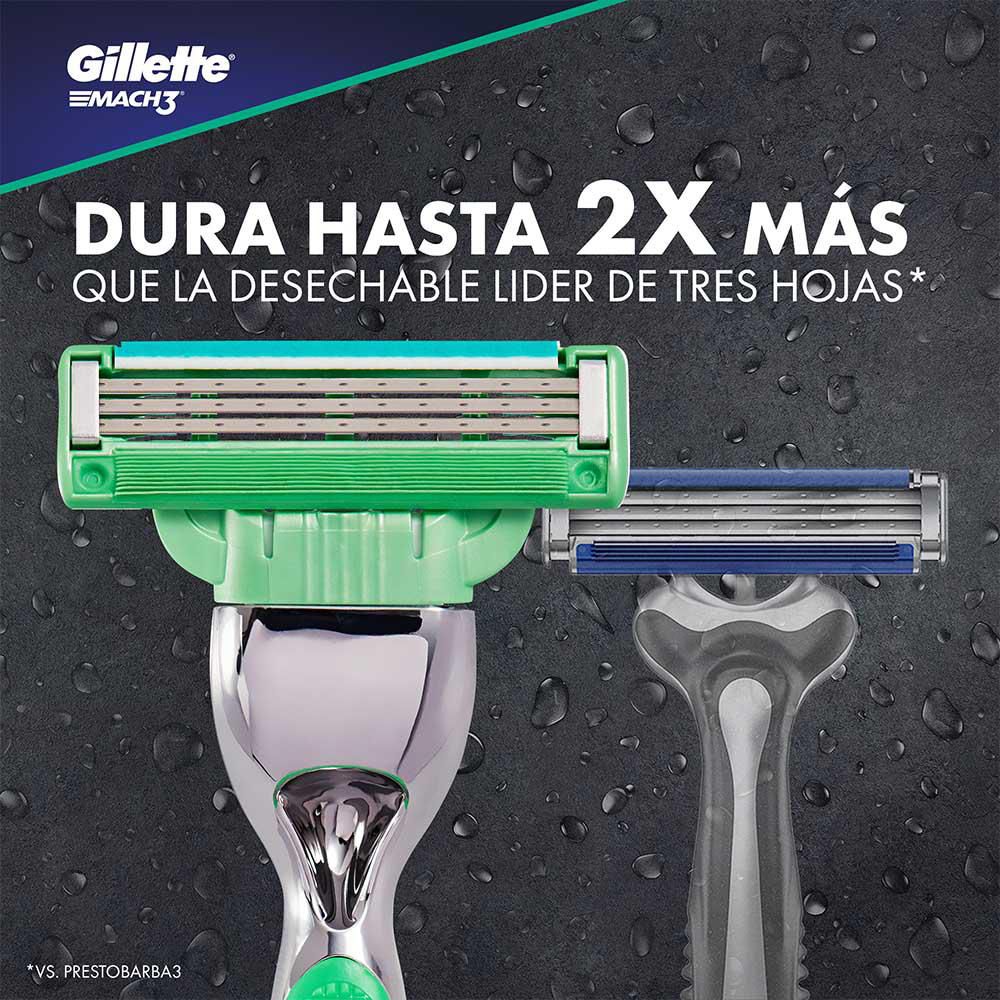 Repuesto cuchilla de afeitar MACH 3 sensitiv con aloe (2  und) img #2