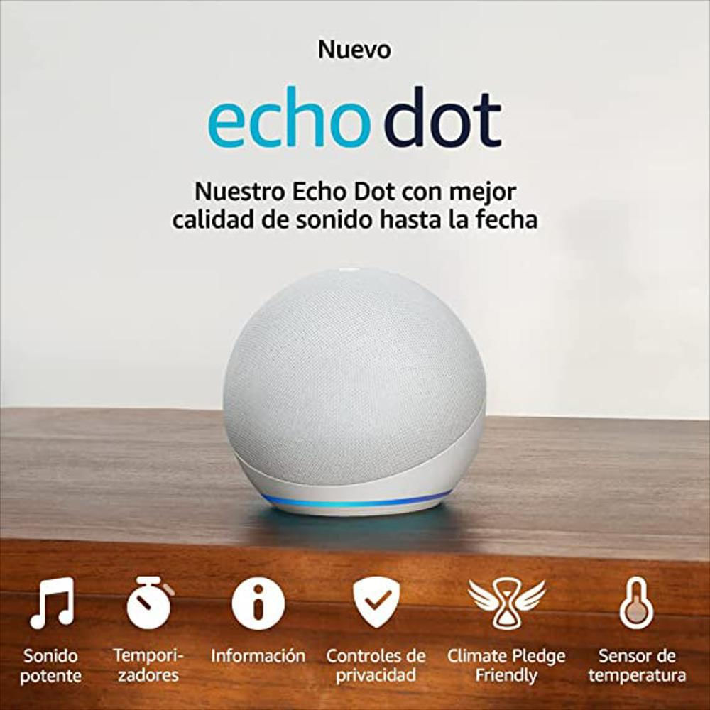 Amazon Echo Dot 5Th Gen Con Asistente Virtual Alexa Blanco img #2