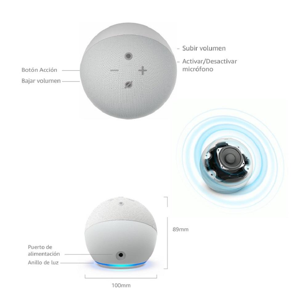 Echo Dot 5Th Alexa Parlante Inteligente Amazon Blanco img #3