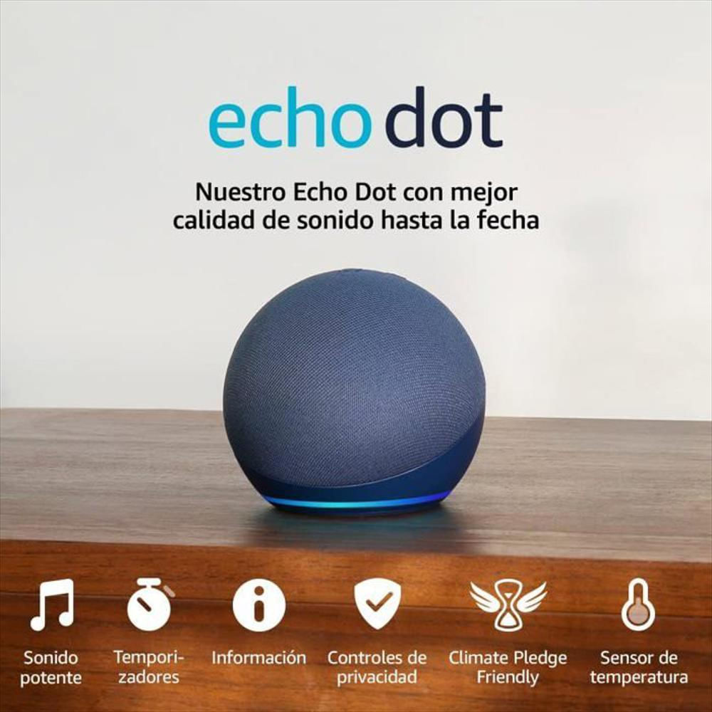 Amazon Echo Dot 5Th Gen Con Asistente Virtual Alexa Azul img #2