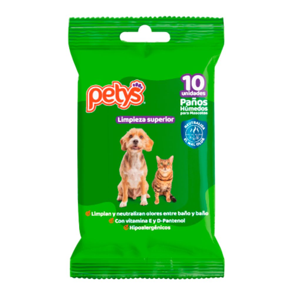 Pañitos húmedos PETYS limpieza superior img #1