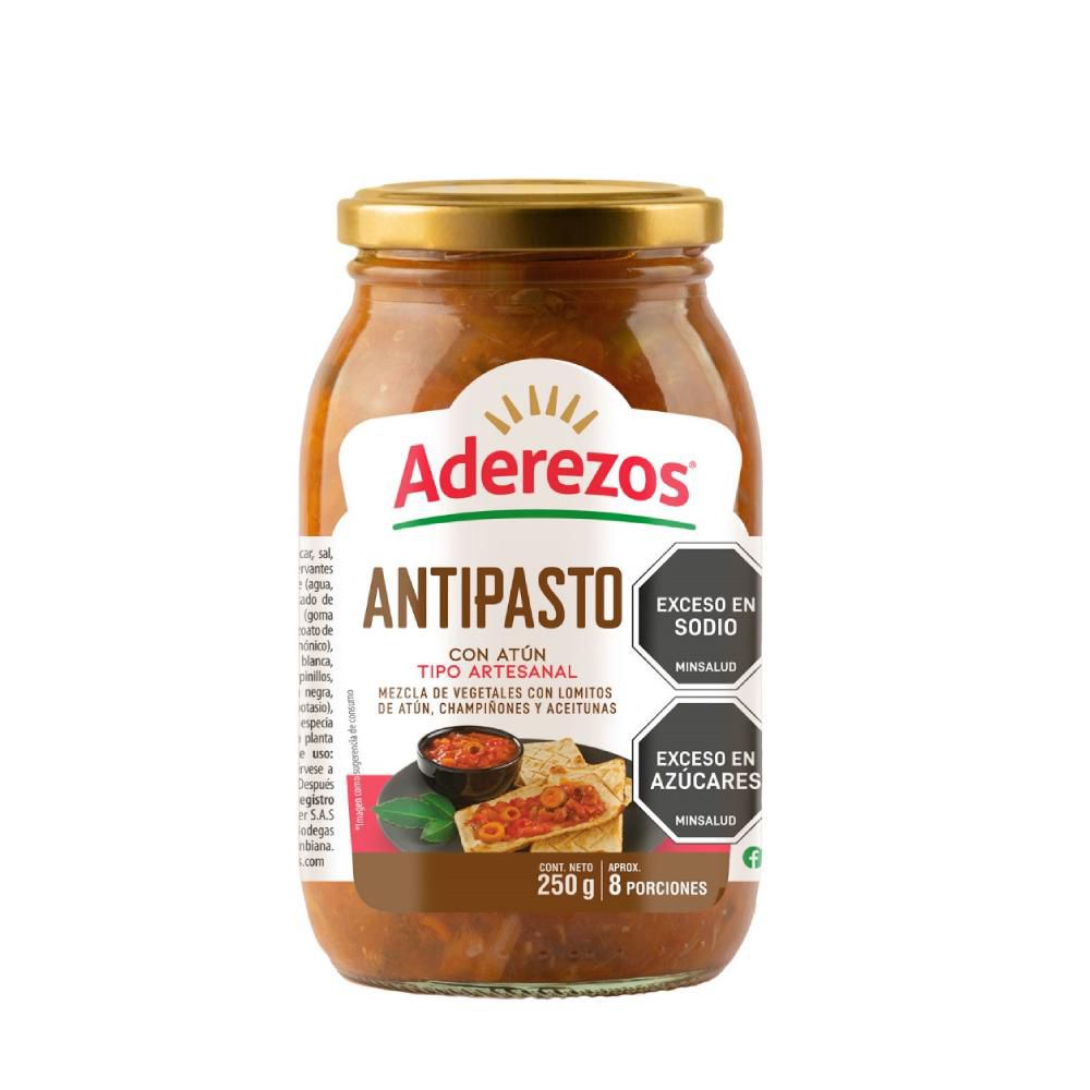 Antipasto ADEREZOS con atún tipo artesanal (250  gr) img #1