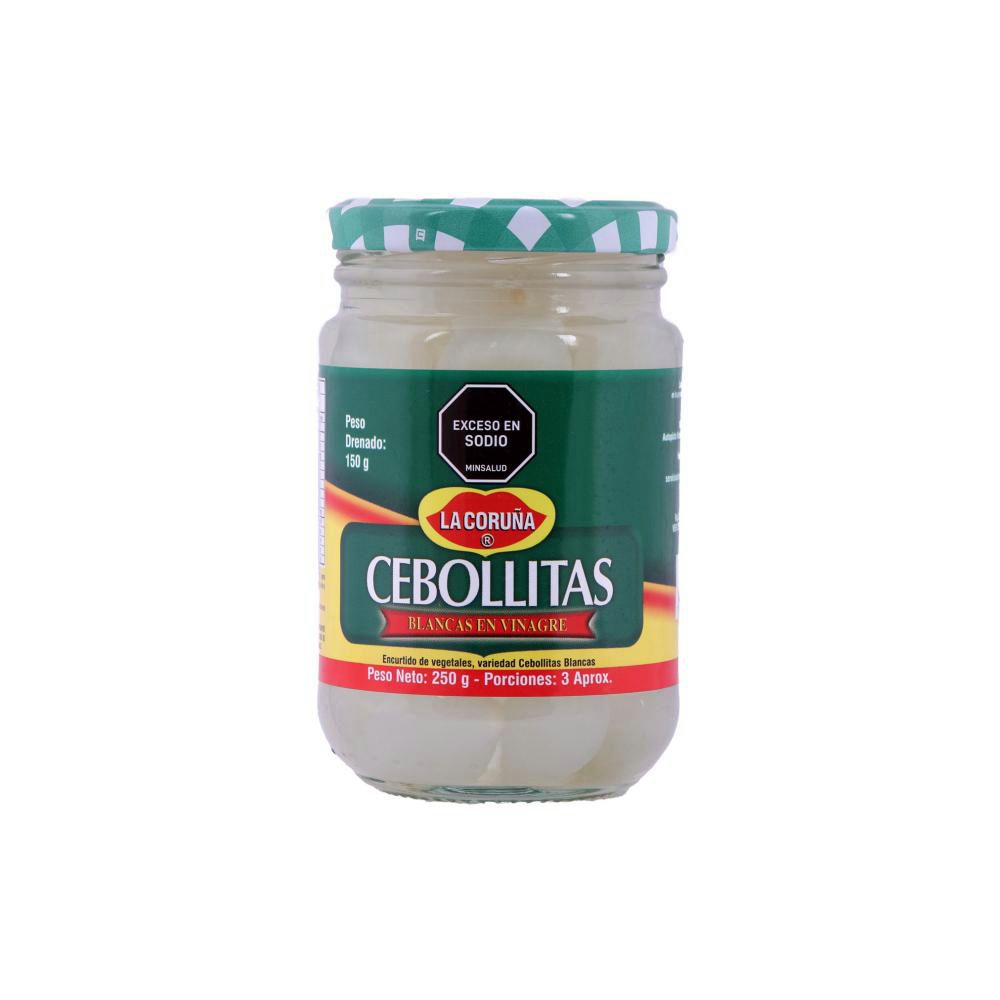 Cebollitas LA CORUNA blancas en vinagre (150  gr) img #1