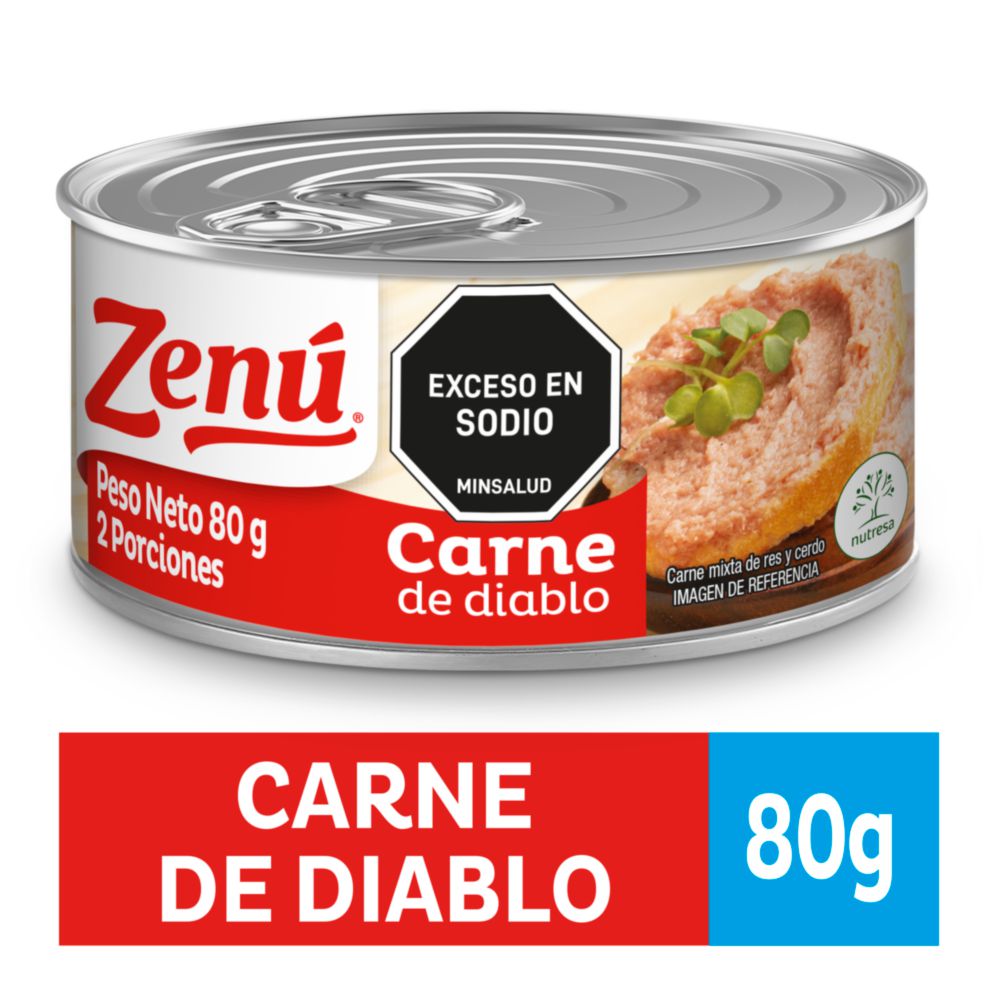 CARNE DE DIABLO LATA  ZENU 80  gr img #1