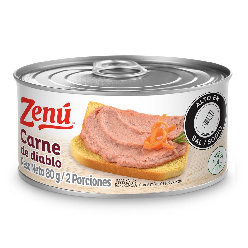 CARNE DE DIABLO LATA  ZENU 80  gr img #2