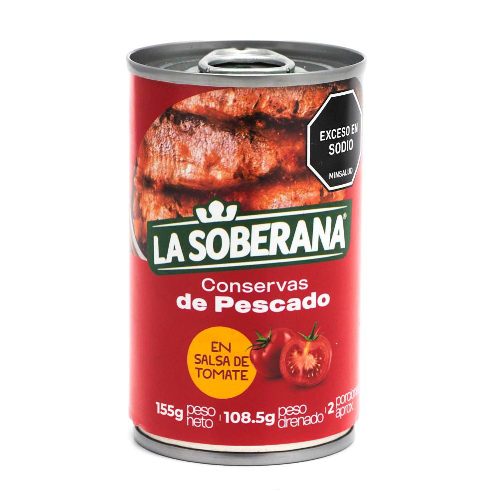 Atún LA SOBERANA en salsa de tomate (108.5  gr) img #1