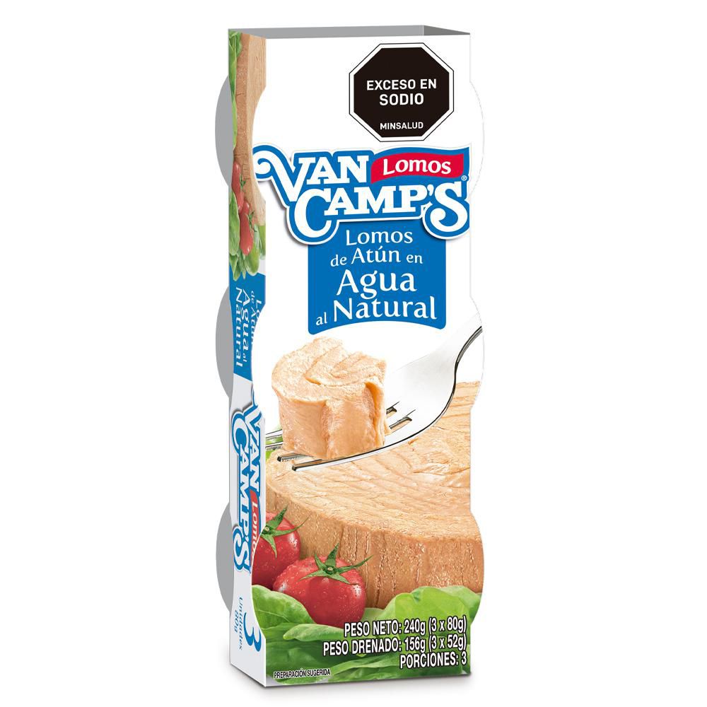 Atún VAN CAMPS en agua natural (156  gr) img #1