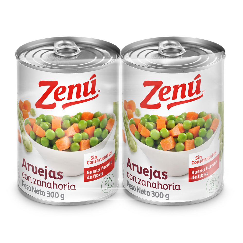 Arveja ZENU zanahoria en latas (380  gr) img #2