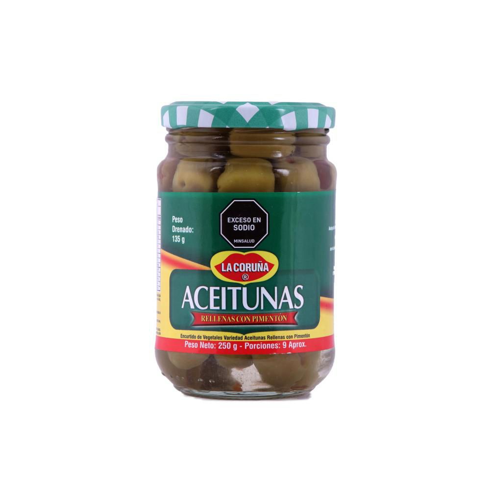 Aceitunas LA CORUNA rellenas con pimentón (140  gr) img #1