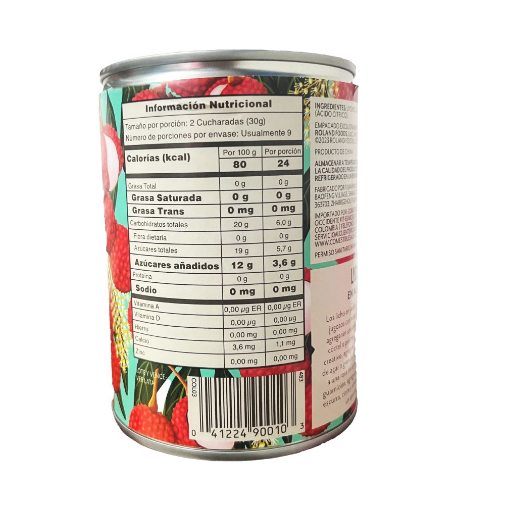 Lychee ROLAND frutas en almíbar (255  gr) img #2