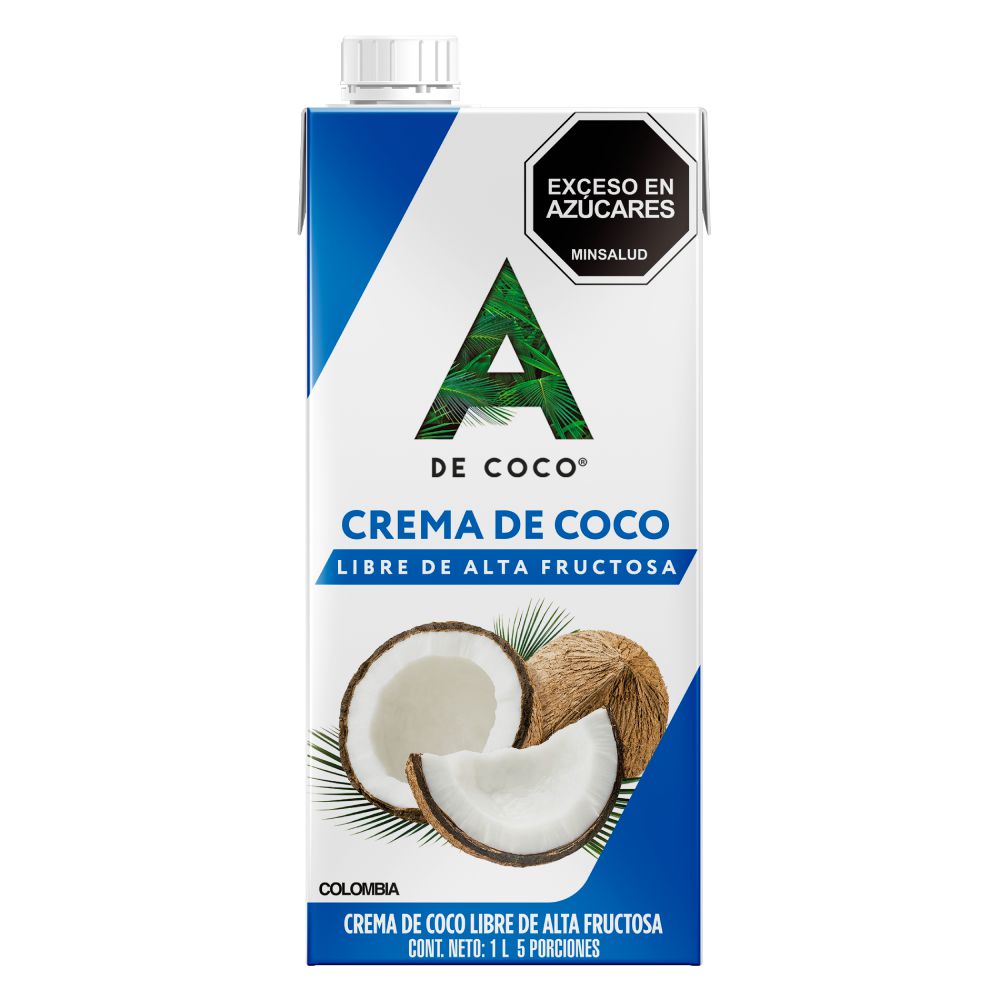 Crema de coco A DE COCO libre alta fructosa (1  lt) img #1