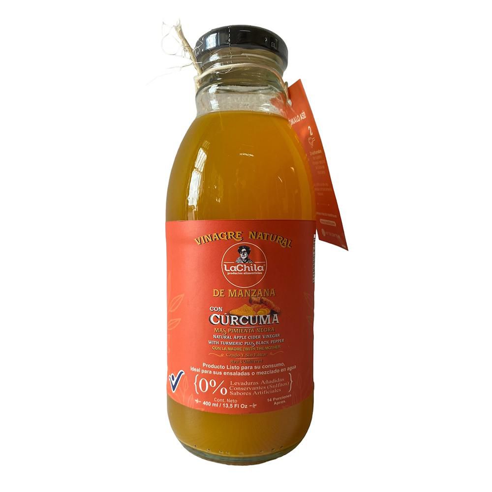 Vinagre PRODUCTOS ALIMENTICIOS LACHILA de manzana con cúrcuma (400  ml) img #1
