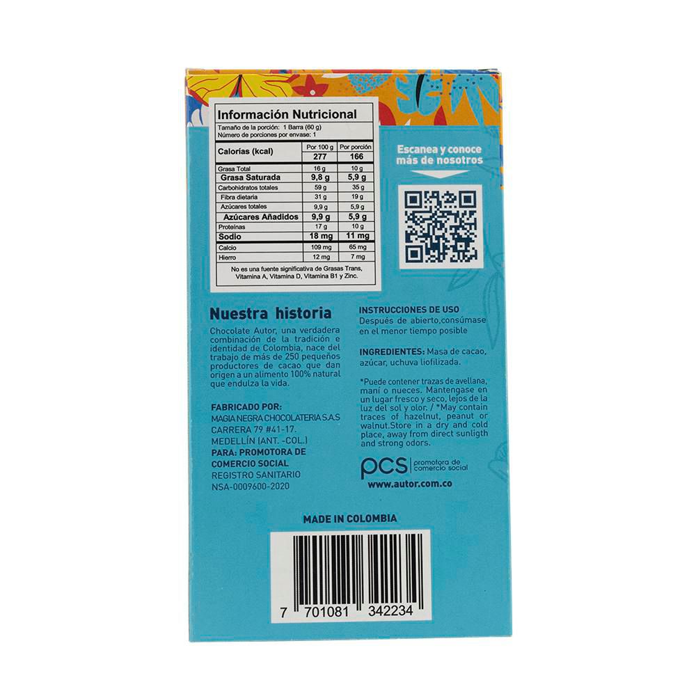 Cacao AUTOR especial con uchuva (60  gr) img #2