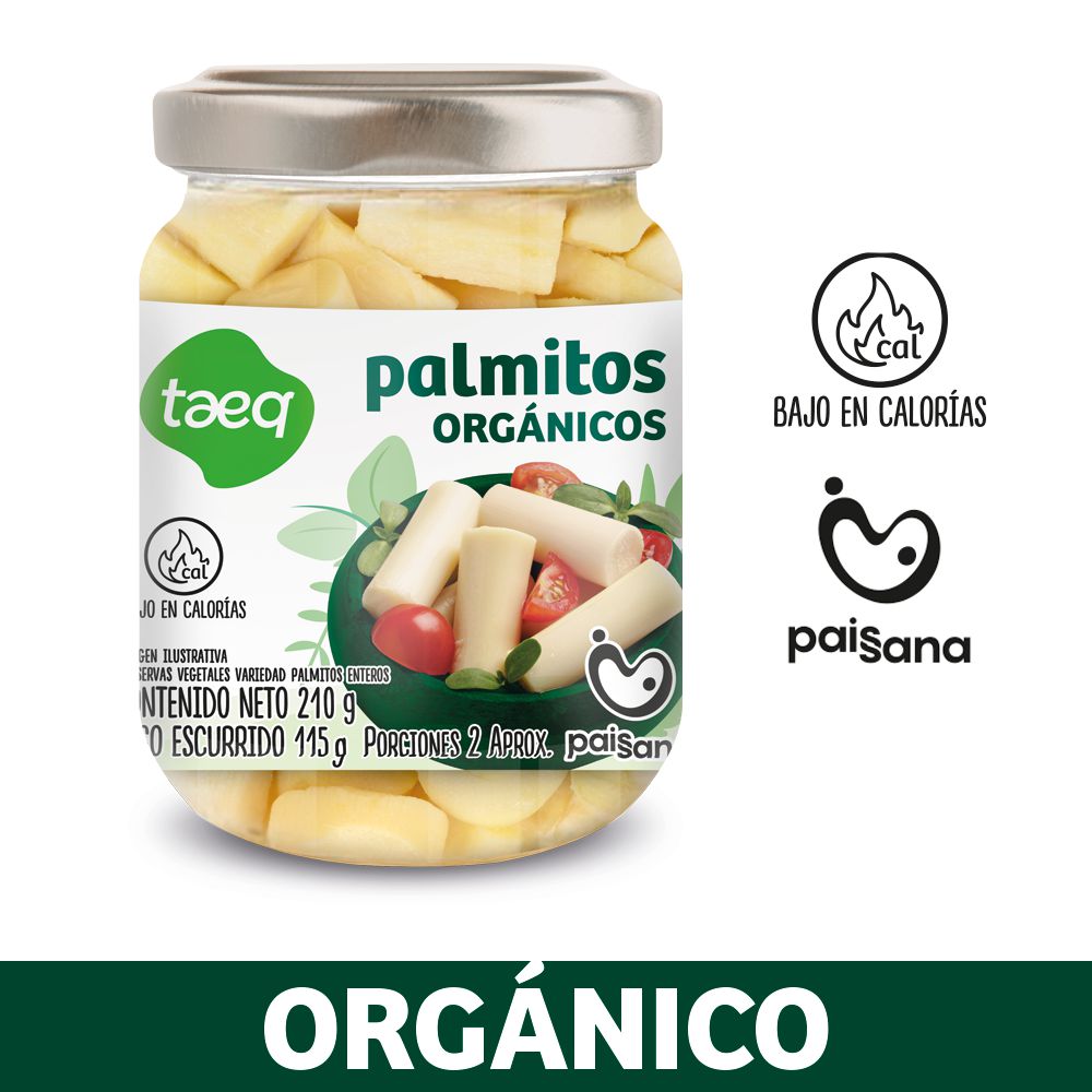 Palmitos TAEQ orgánicos (115  gr) img #1