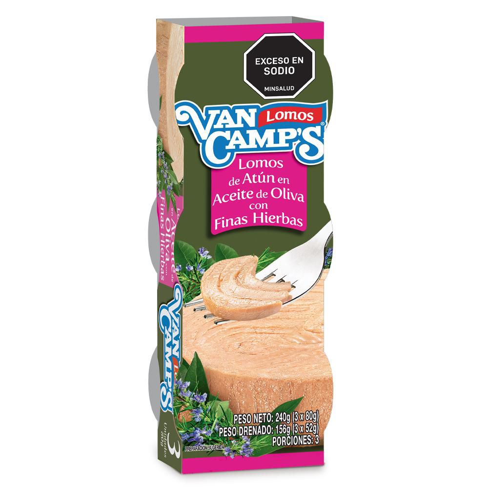 Atún VAN CAMPS en aceite de oliva finas hierbas (156  gr) img #1