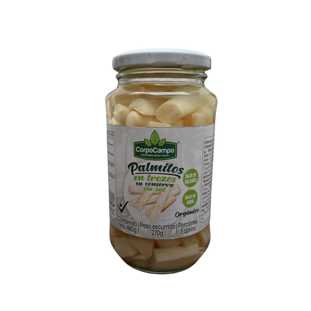 Palmitos CORPOCAMPO en conserva orgánico (270  gr) img #1