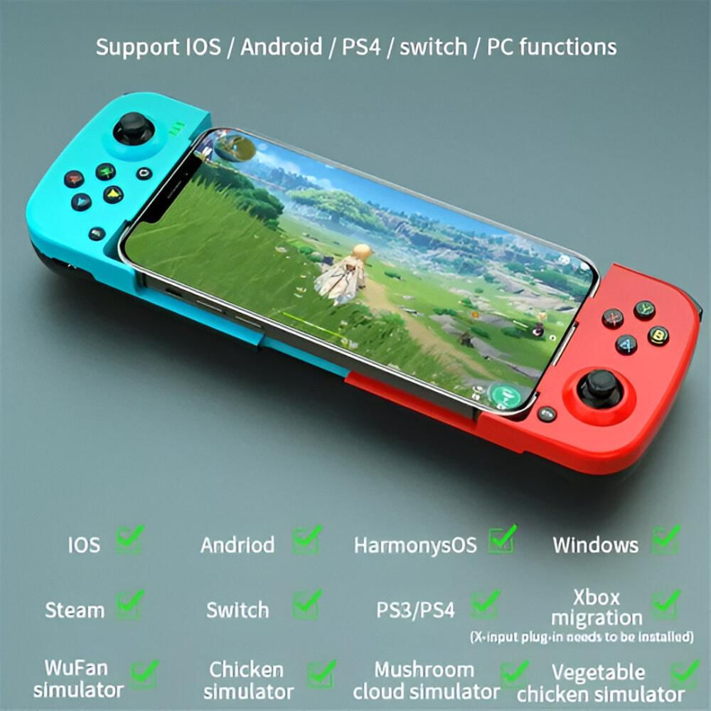 Control Bluetooth Celular Gamepad D3 Android/Apple Azul/Rojo img #2