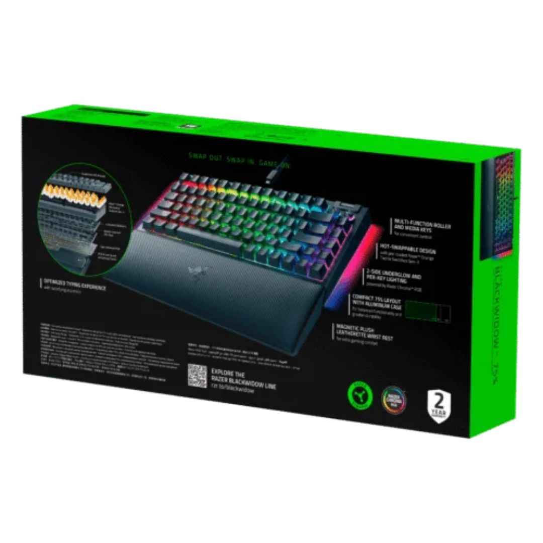 Teclado Razer Mecanico BlackWidow V4 75% Hot-swappable img #8