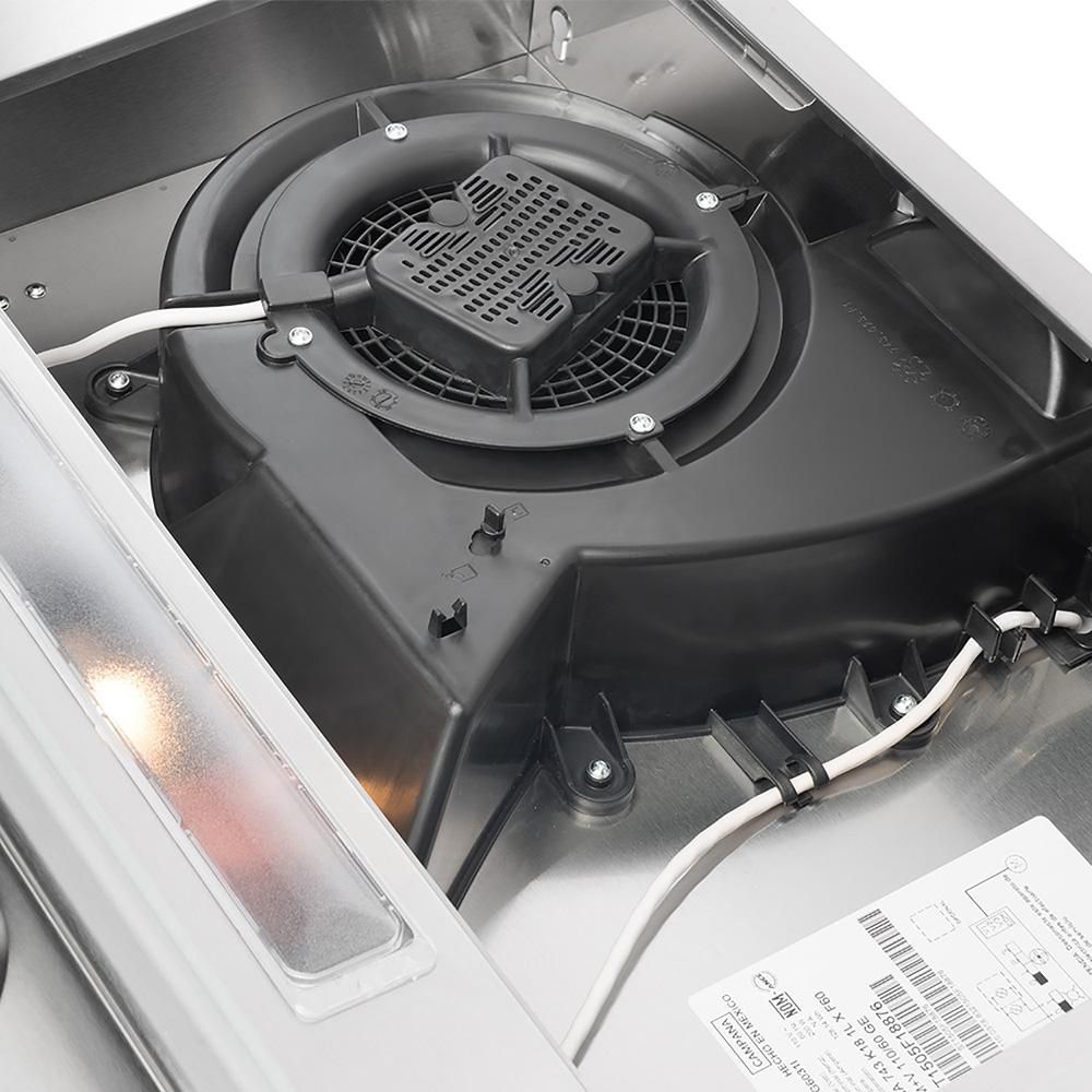 Campana Pared MABE 60.000 cm x 8.500 cm Capacidad de extracción de 210 m³ / hr CM6040XV0 Inox img #8