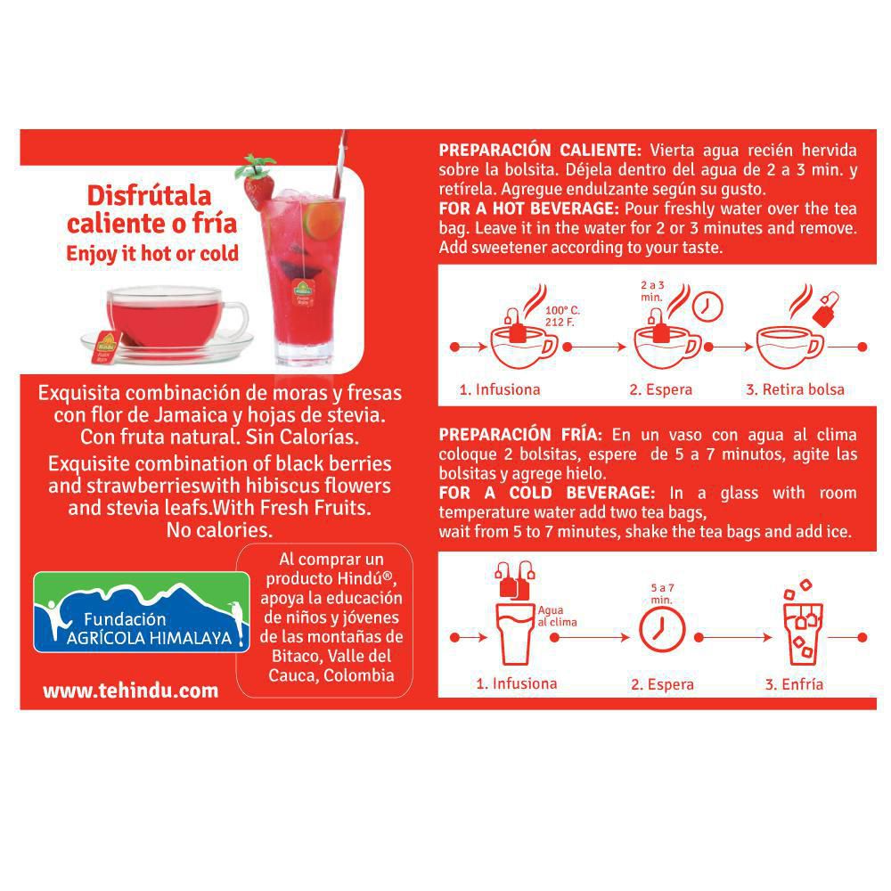 Infusión HINDU frutos rojos (20  gr) img #2