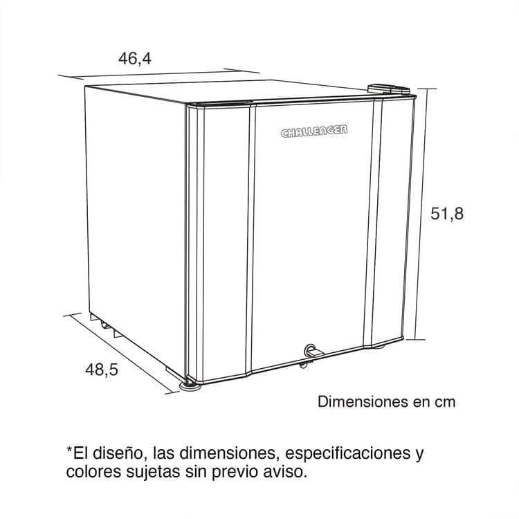 Minibar Challenger Frost 47 Litros CR051 Gris img #2