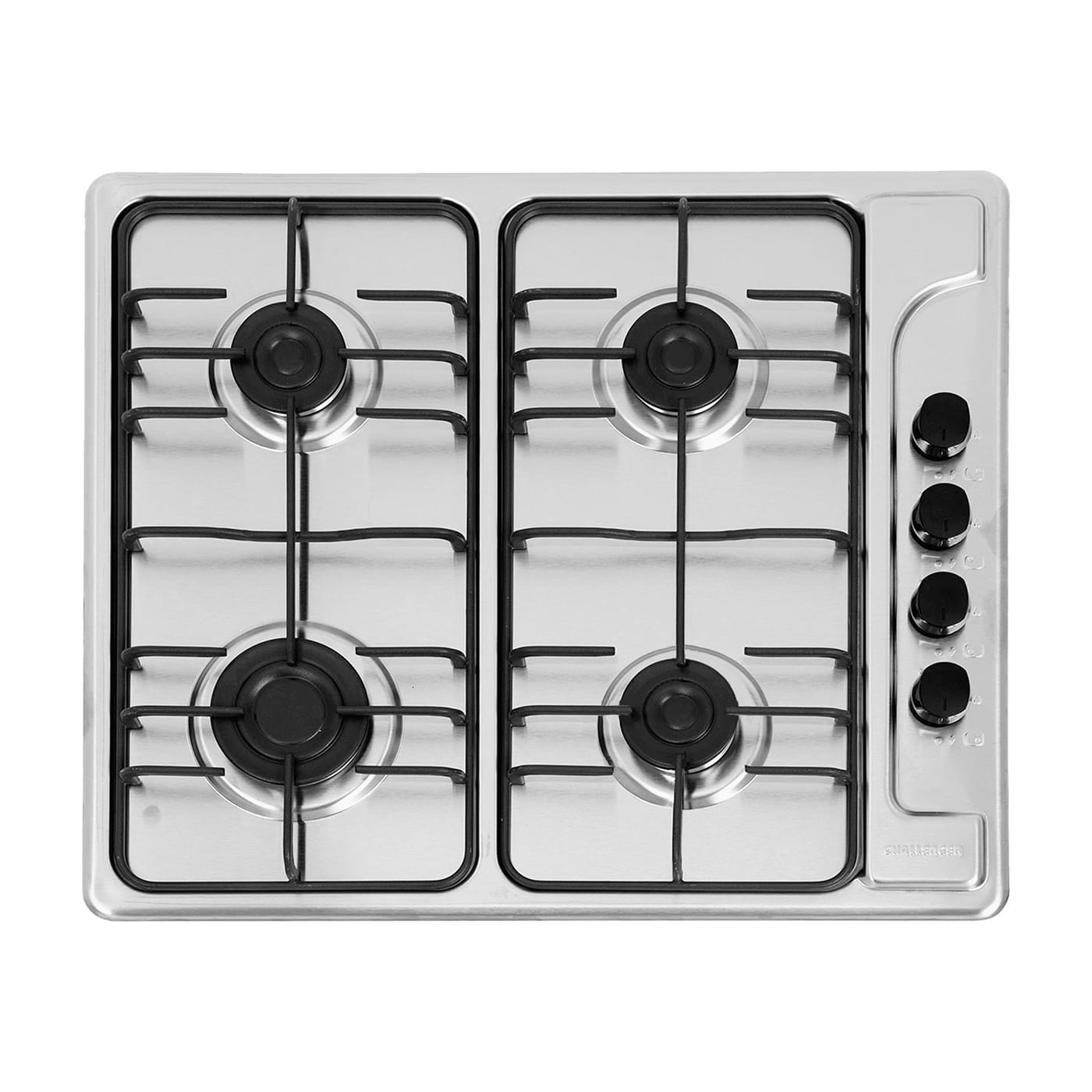 Estufa De Empotrar Challenger 59 cm 4 Puestos Gas Natural SP6040 Plateado img #3