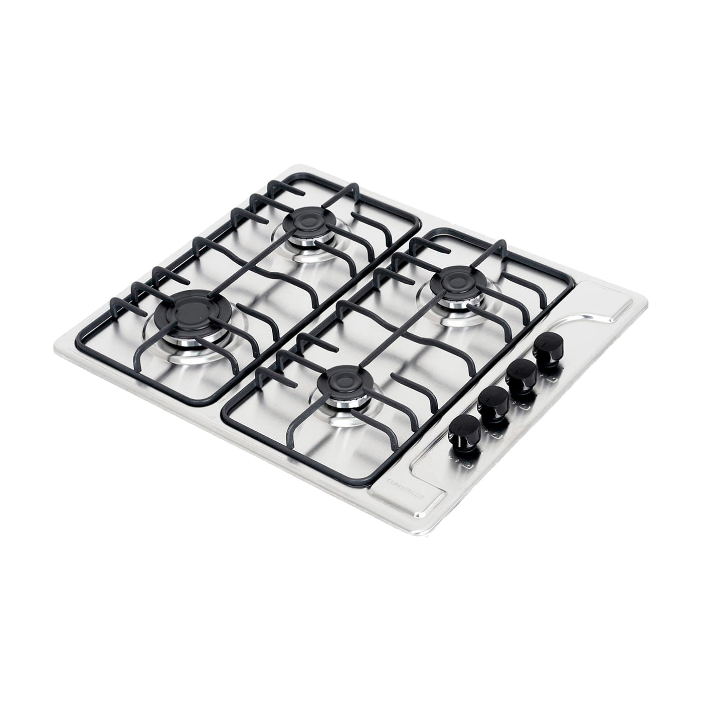 Estufa De Empotrar Challenger 59 cm 4 Puestos Gas Natural SP6040 Plateado img #1