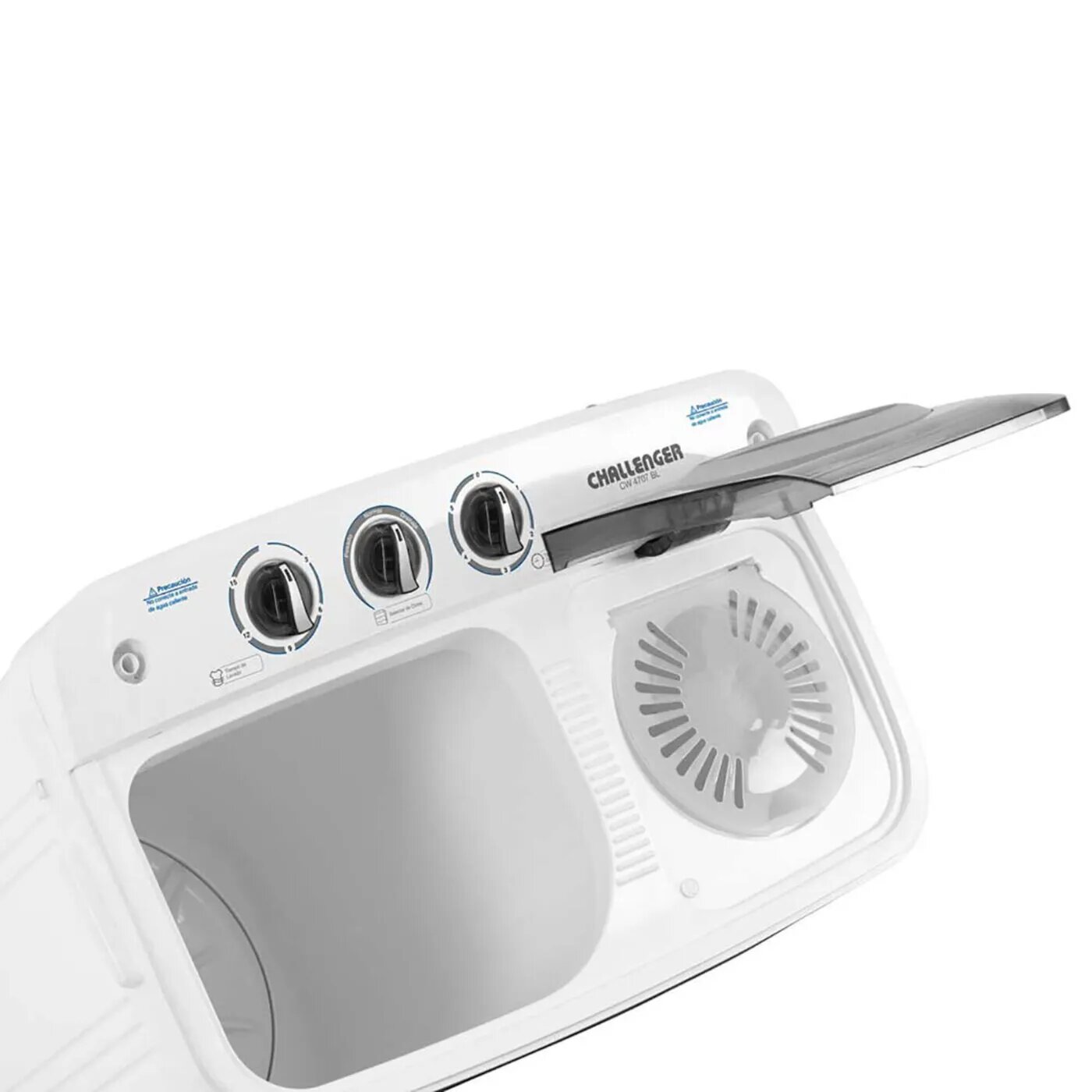 Lavadora Challenger Semi Automática Carga Superior 7 Kg CW4707 Blanca img #5
