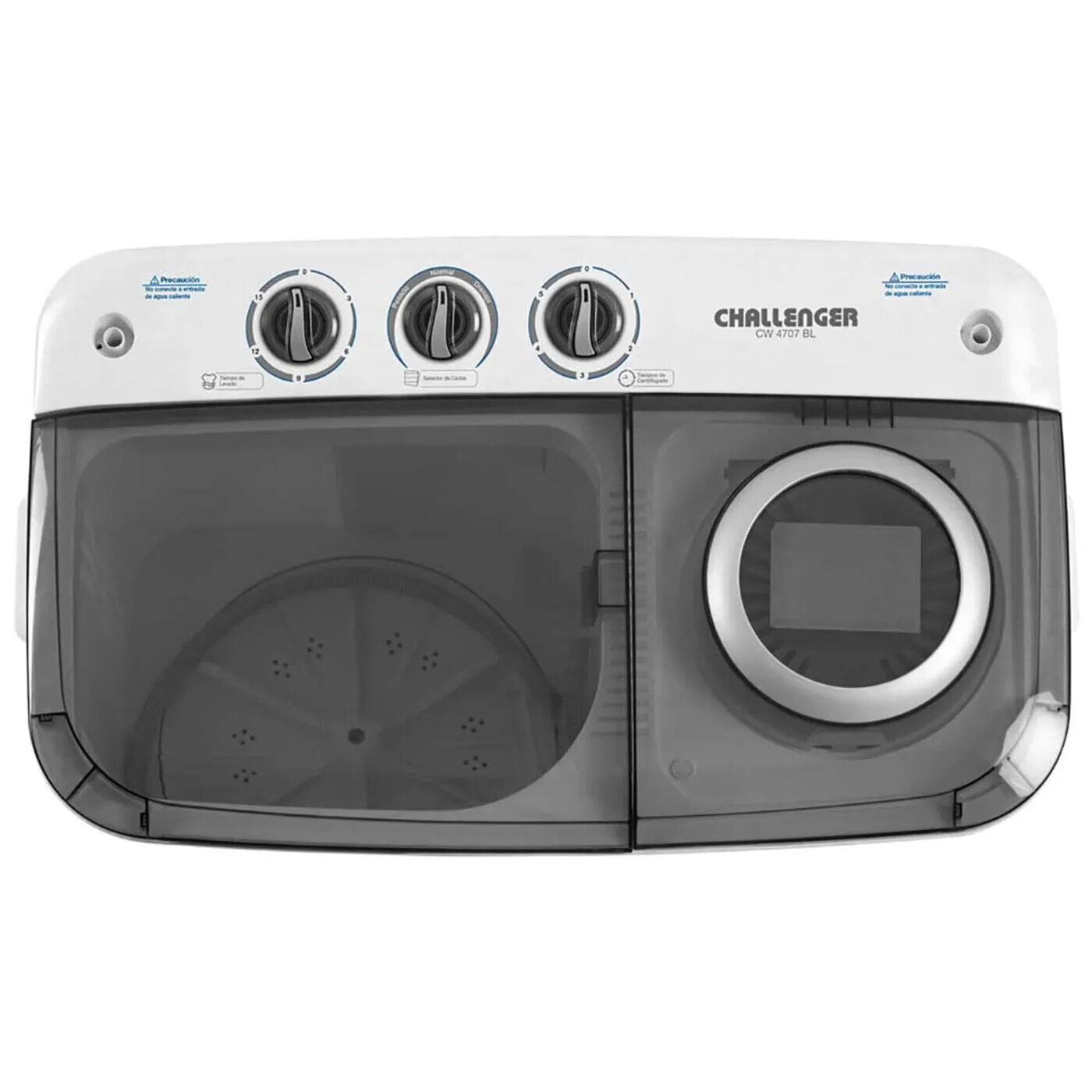 Lavadora Challenger Semi Automática Carga Superior 7 Kg CW4707 Blanca img #4
