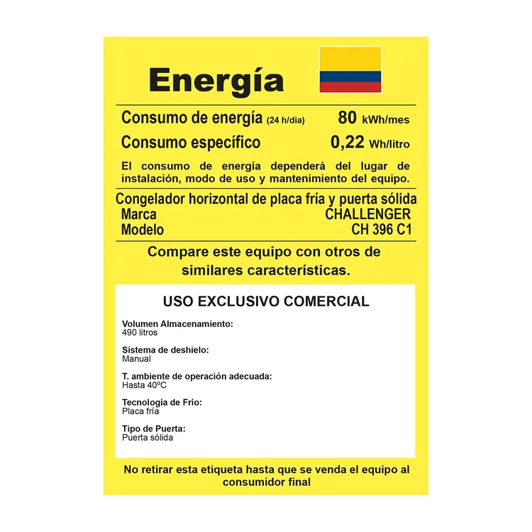Congelador Horizontal Challenger Dual 535 Litros CH 396 Blanco img #10