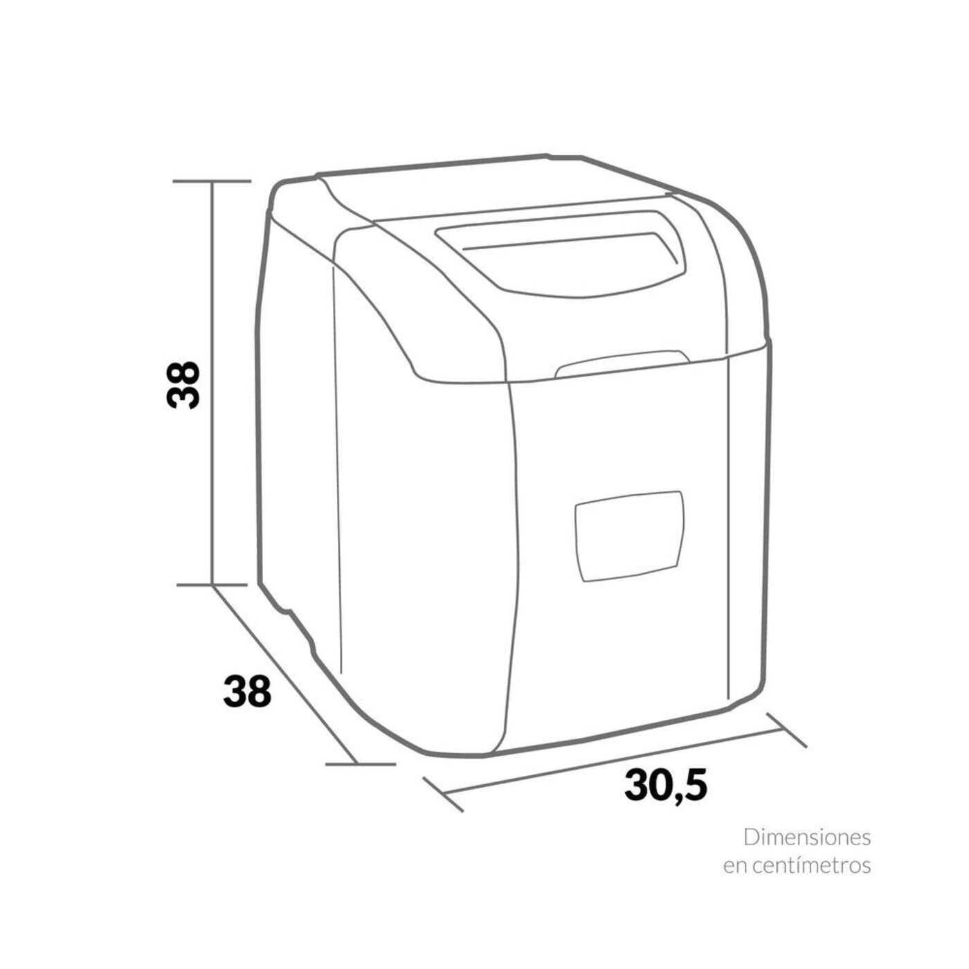 Fabricador de Hielo Challenger 10Kg FH 8210 Gris img #2