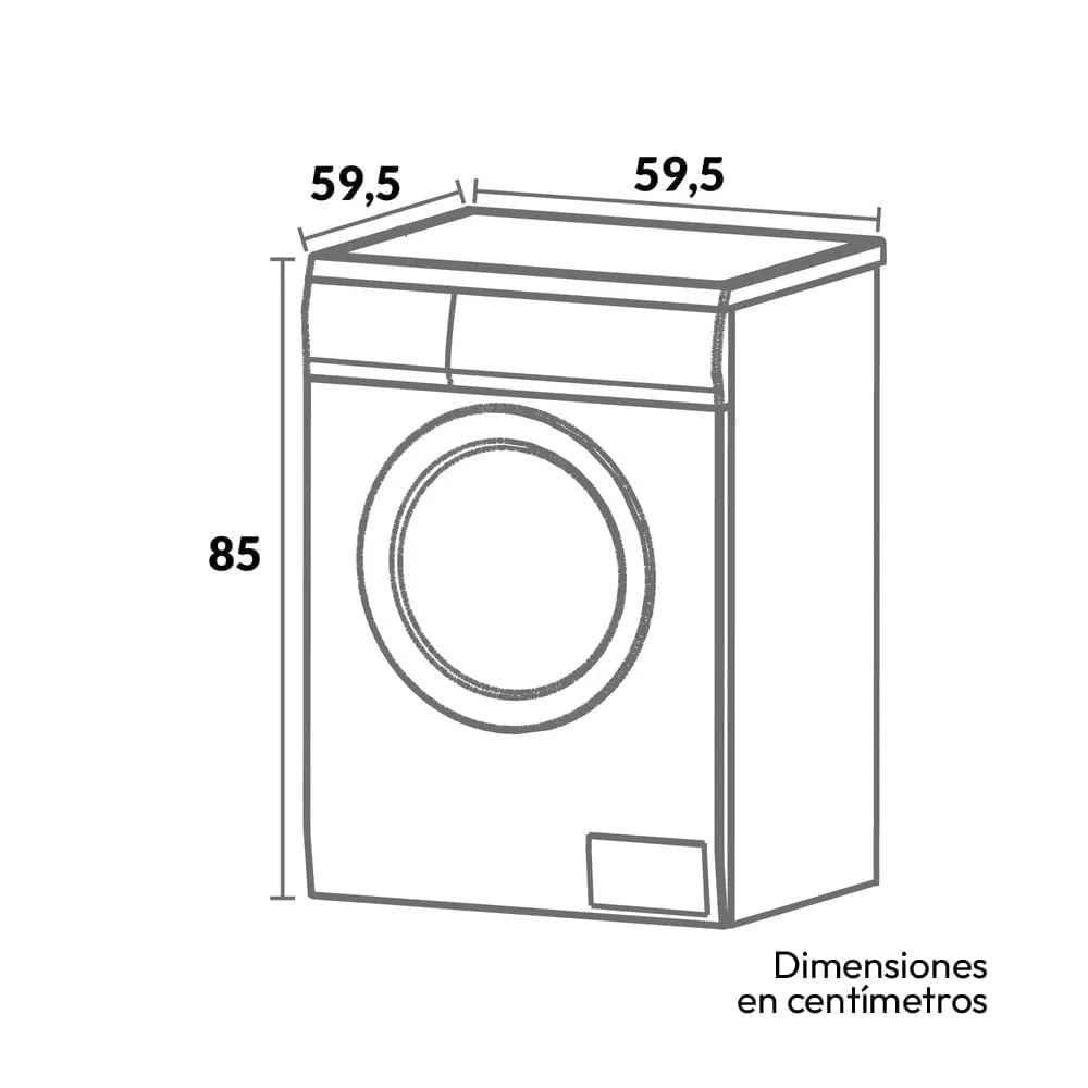 Lavadora Secadora Challenger Carga Frontal Inverter 14 Kg CW 8014SI Gris img #9