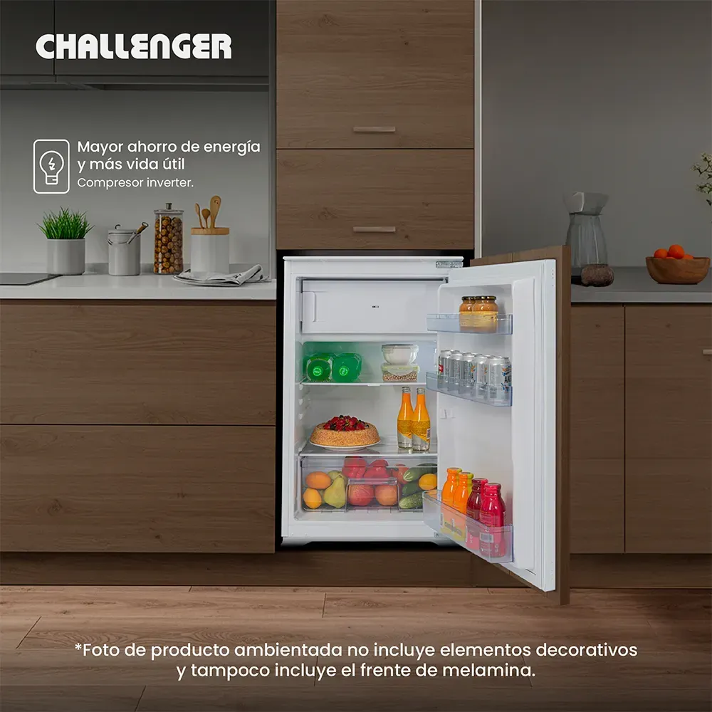 Nevera de Empotrar Challenger Panelable 122 Litros CP122 Gris img #4