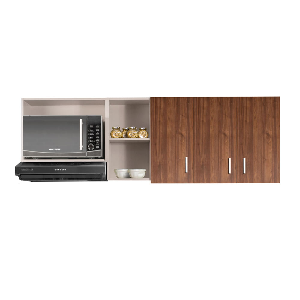 Mueble Superior de cocina Challenger 3 puertas 1.8 M espacio para Microondas SA35180MAMD Nola img #1