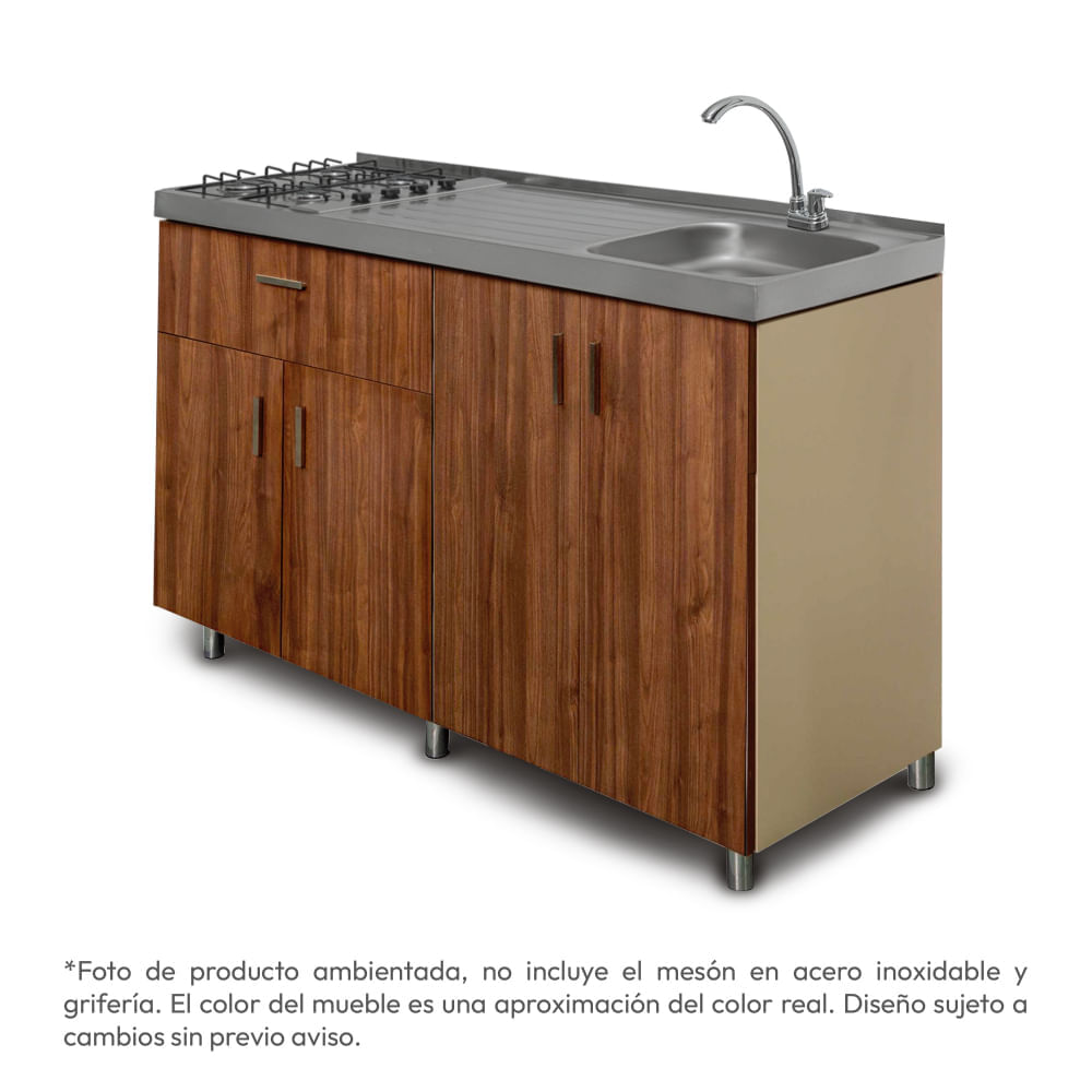 Mueble Inferior de cocina Challenger 4 puertas 1 cajón 1.5 M SA23150MBD Nola img #4