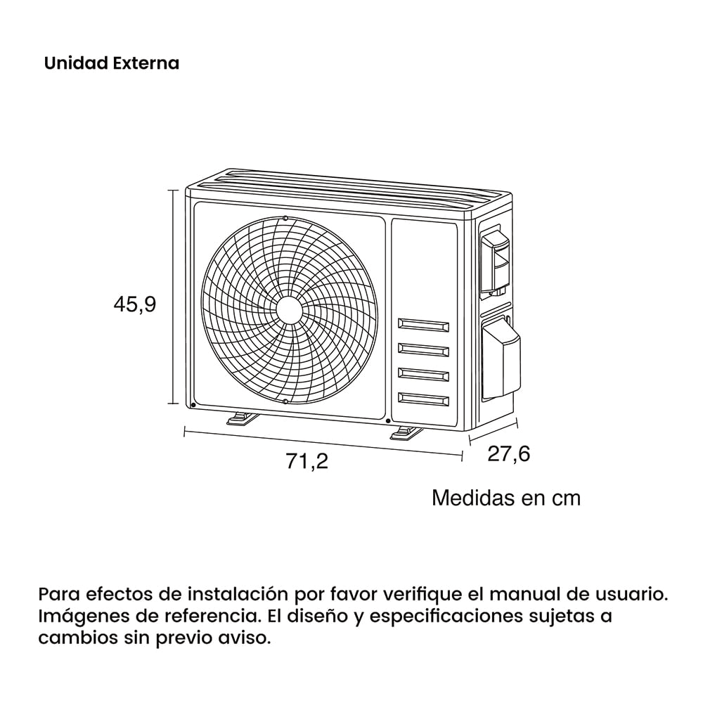 Aire Acondicionado Challenger 9000 BTU Tipo Split Convencional 110V CA 9KBL1-2 Blanco img #3