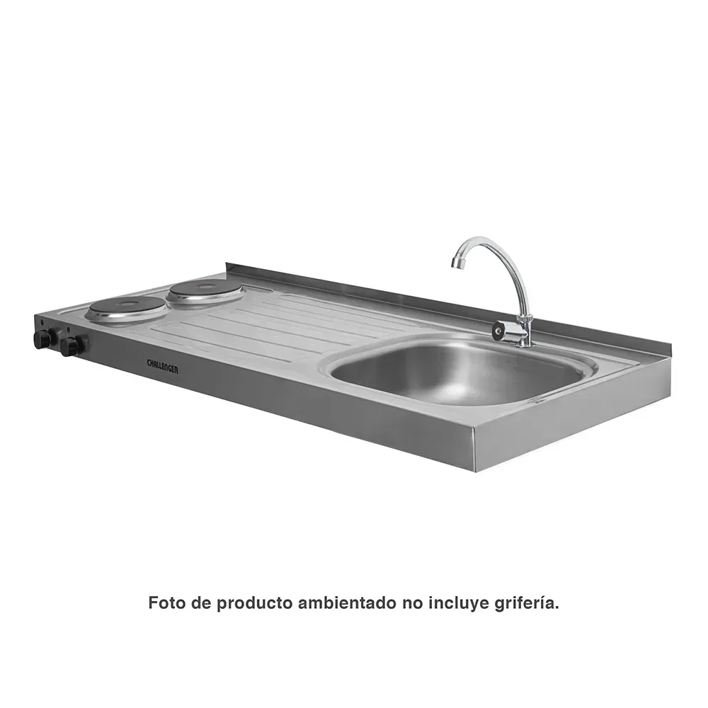 Mesón Eléctrico Challenger Lavaplatos Derecho 120 cm MD 1121 EI S Inox img #9