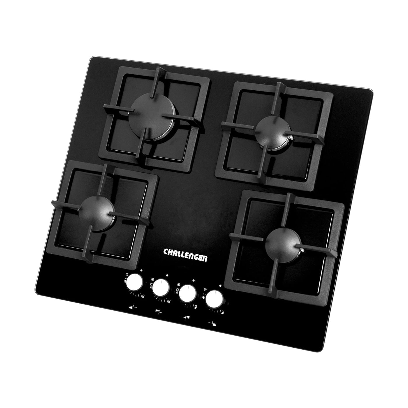 Estufa de empotrar Challenger 60 cm 4 Puestos Gas Natural SQ6762 Negro img #4