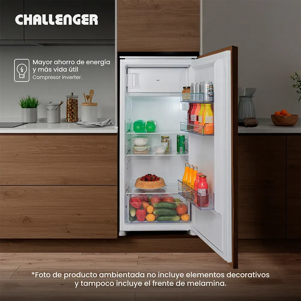 Nevera de Empotrar Challenger Panelable 185 Litros CP185 Gris img #4