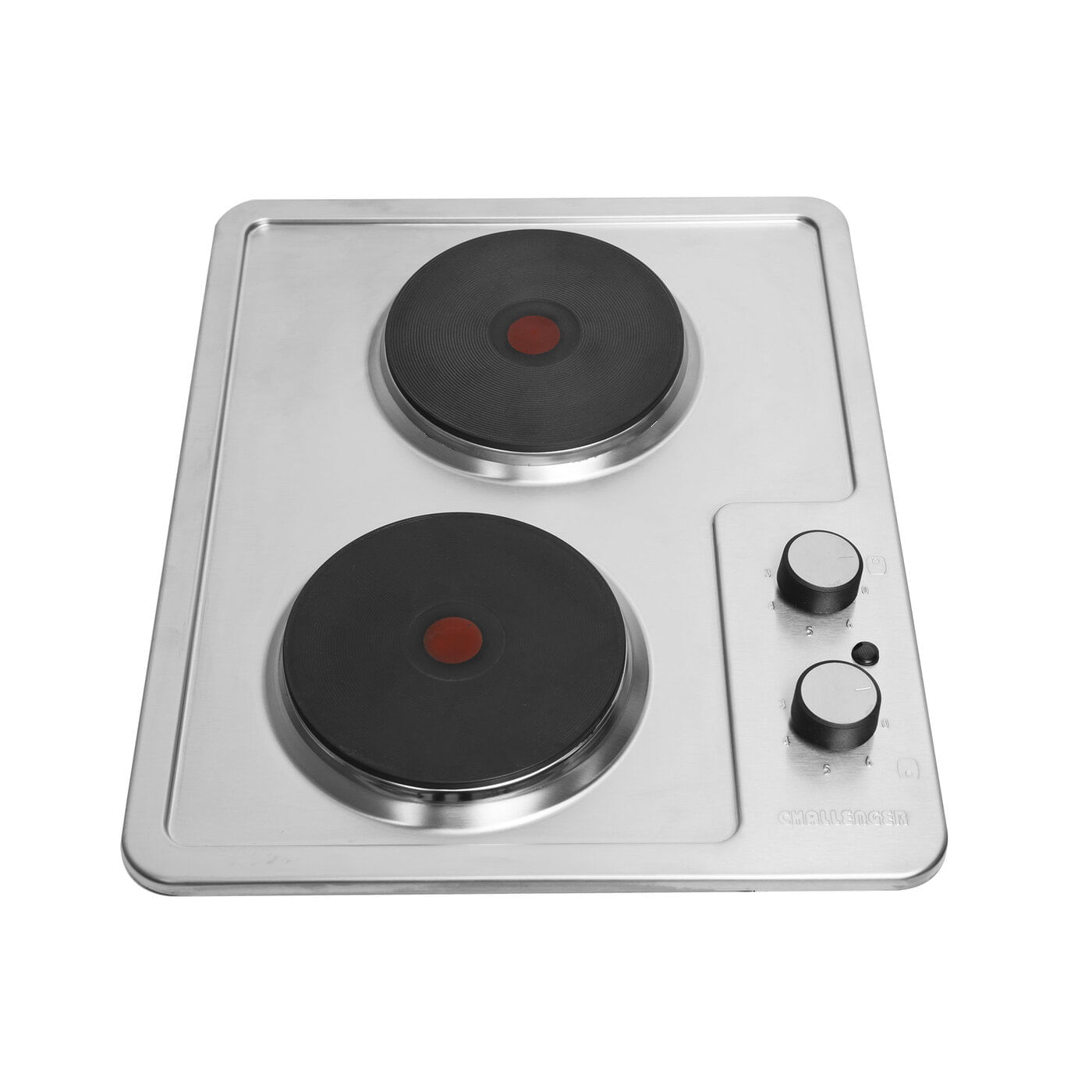 Estufa De Empotrar Challenger 35 cm 2 Puestos Eléctrica 120V SP 6272 Plateado img #4