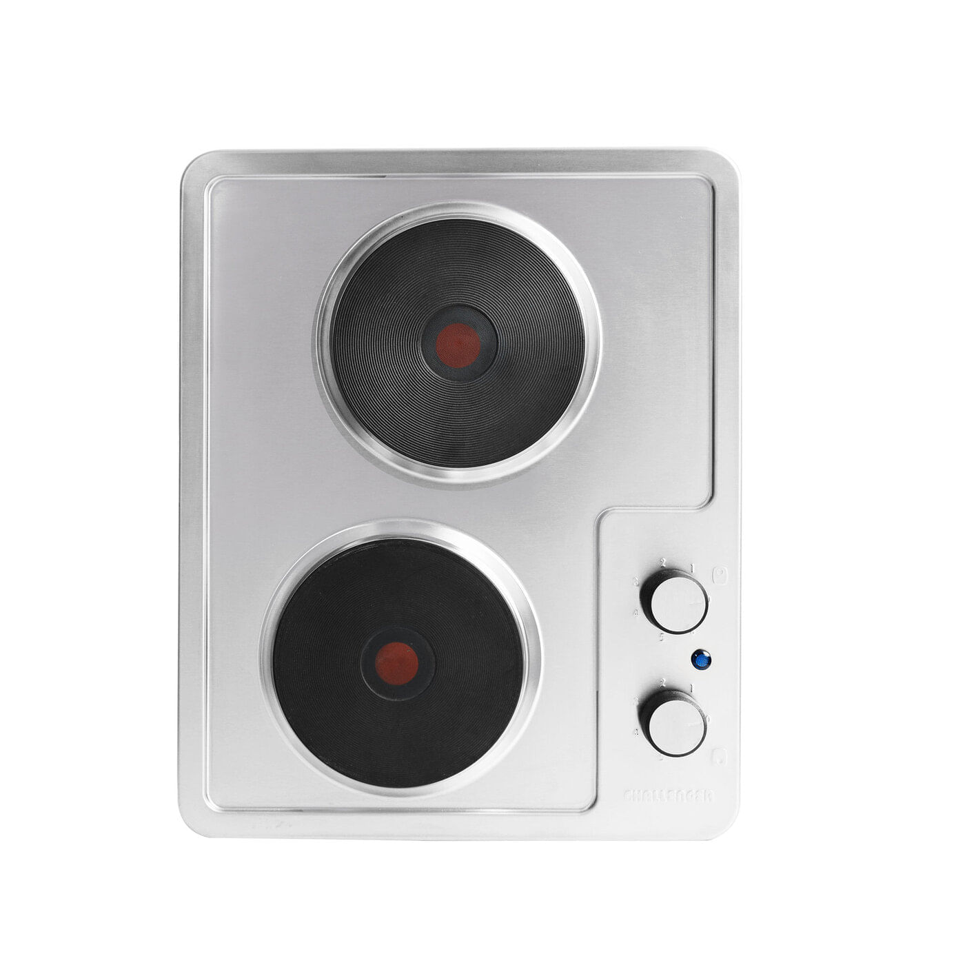 Estufa De Empotrar Challenger 35 cm 2 Puestos Eléctrica 120V SP 6272 Plateado img #3