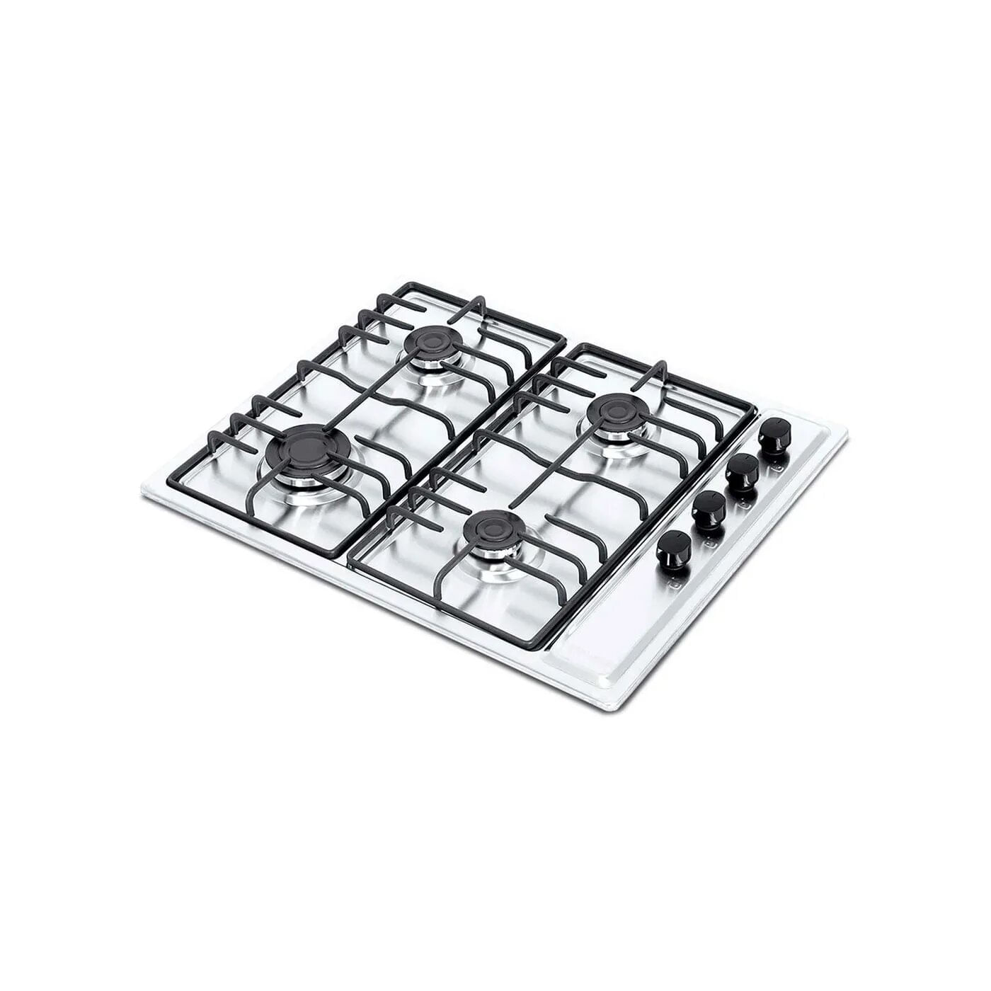 Estufa de empotrar Challenger 65,5 cm 4 Puestos Gas Natural SS6640 Plata img #1