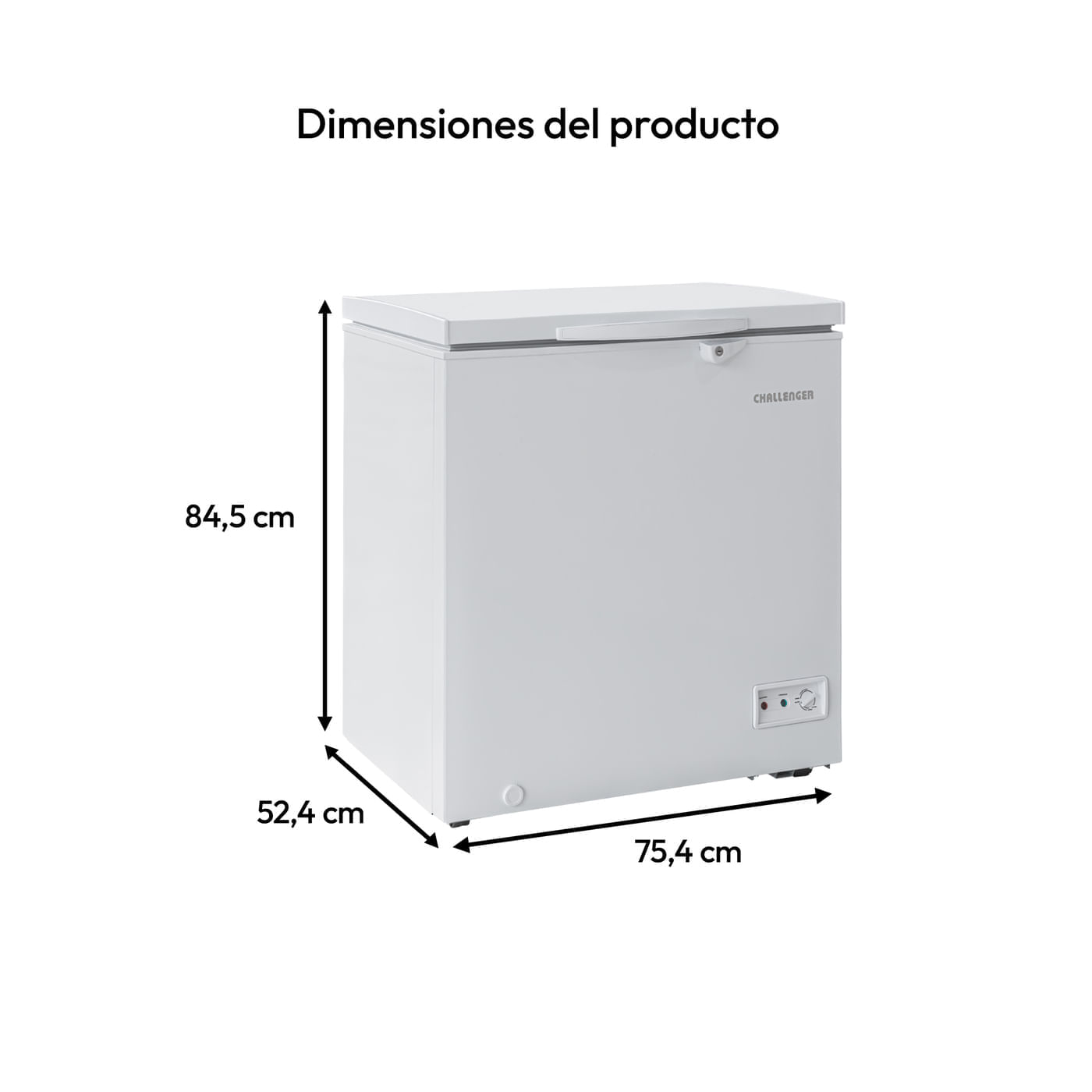 Congelador Horizontal Challenger 152 Litros CH 226 Blanco img #2