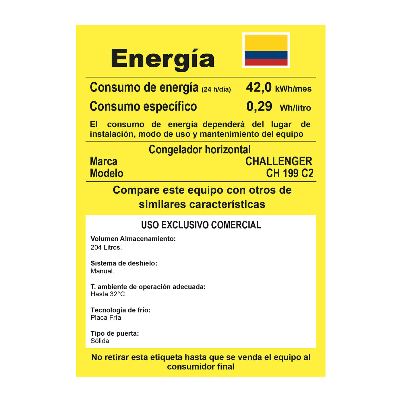 Congelador Horizontal Challenger 204 Litros CH 199 Blanco img #10