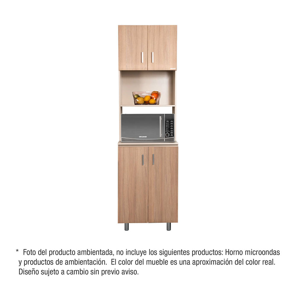 Mueble auxiliar Challenger para microondas 4 puertas SA50060TM Acandi img #3