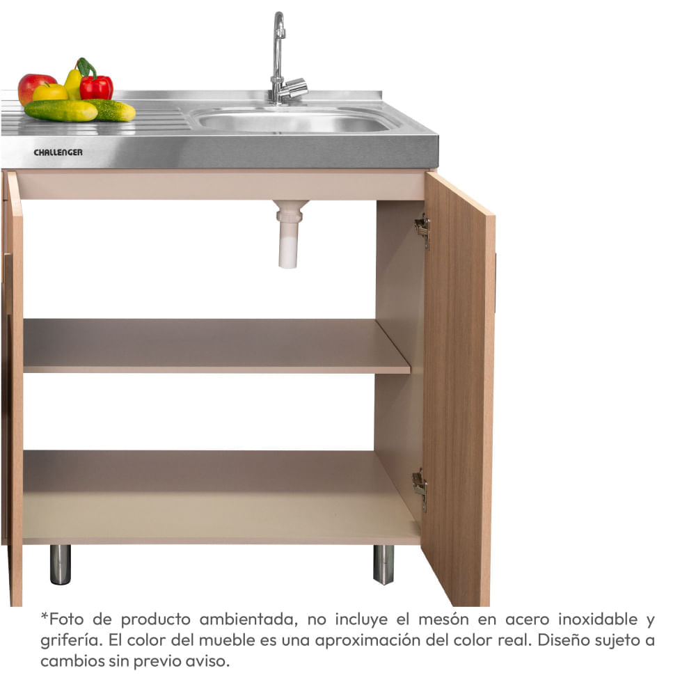 Mueble Inferior de cocina Challenger 3 puertas 3 cajones 1.8 M SA22180MB Acandi img #7