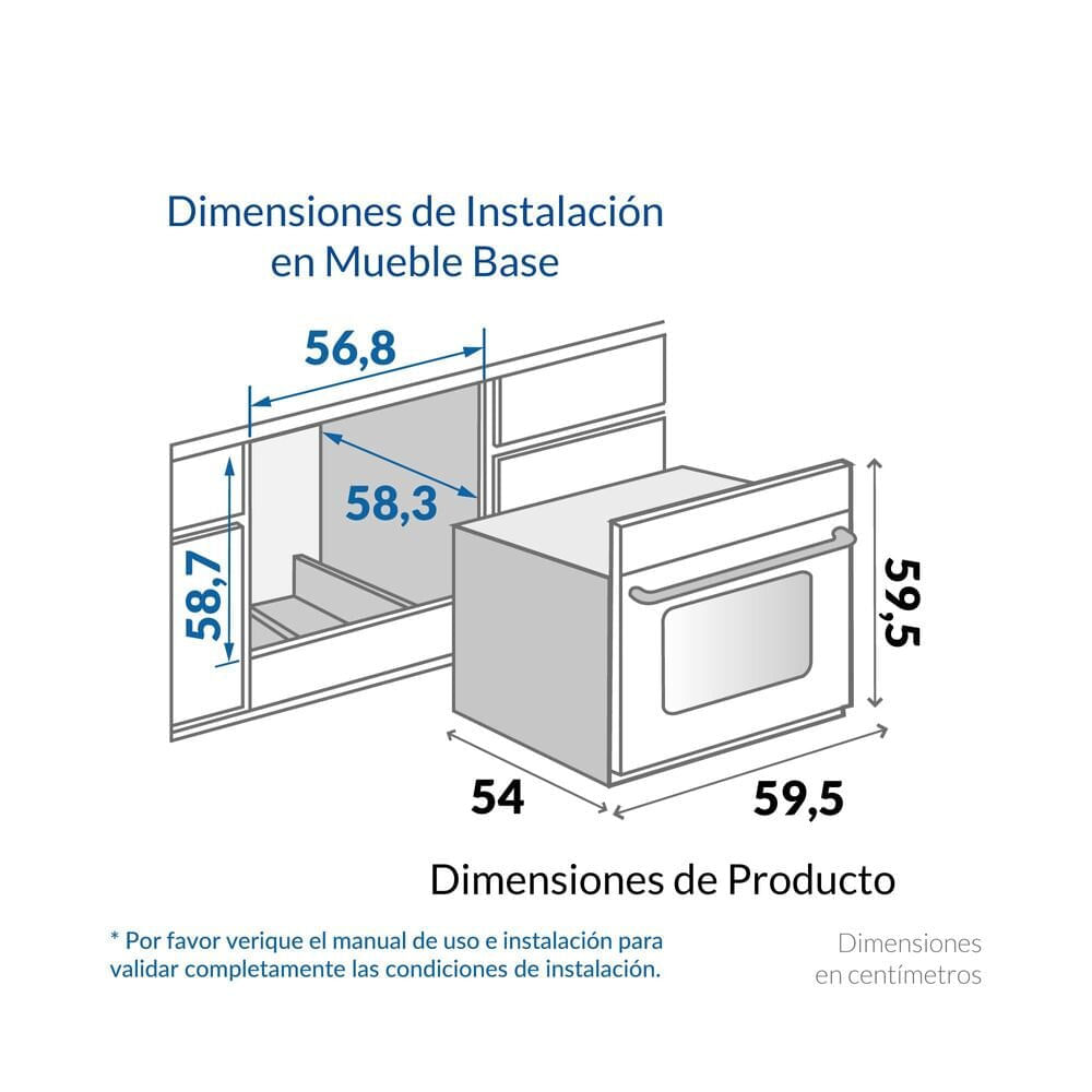 Horno de empotrar Challenger A Gas Vidrio 60 cm - HG 2545 Negro img #2