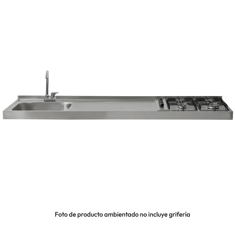 Mesón Challenger Lavaplatos Izquierda 180 cm MI 1184 EI C Inox img #1